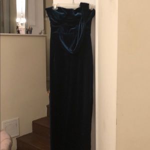 House of CB green, velvet gown